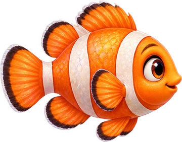 Pip, the orange FishSnap fish